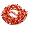 Crackle Baking Painted Imitation Jade Glass Beads Strands DGLA-T003-8mm-10-3