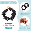 2Pcs Natural Obsidian Chip Beaded Pendants PALLOY-TAC0232-05-3