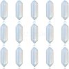 CHGCRAFT Faceted Bullet Opalite Double Terminated Pointed Beads G-CA0001-57-1