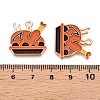 Thanksgiving Day Theme Alloy Enamel Pendants ENAM-T020-35F-3