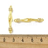 Brass Micro Pave Clear Cubic Zirconia Hook and S-Hook Clasps KK-P284-11G-4