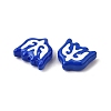 Baking Paint Glass Enamel Beads LAMP-S079-13B-2