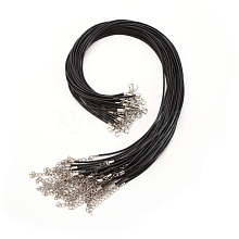 Waxed Cord Necklace Making NCOR-T003-01A
