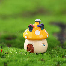 Mini Resin Mushroom House Figurines MUSH-PW0001-085B-03