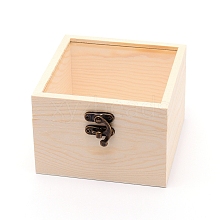 Wood Jewelry Box OBOX-WH0006-14