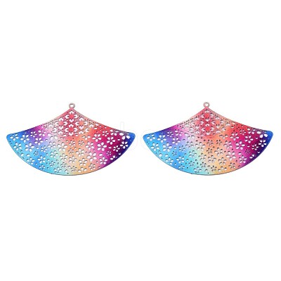 430 Stainless Steel Filigree Big Pendants X1-STAS-TAC0004-019-1