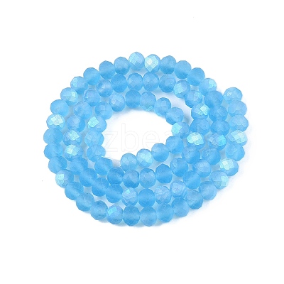Transparent Glass Beads Strands LS-EGLA-A044-T6mm-MB08-1