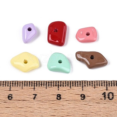 Baking Paint Opaque Acrylic Beads OACR-N142-01-1