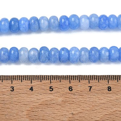 Dyed Natural White Jade Beads Strands GG-CBA9281-A10-5x8mm-1