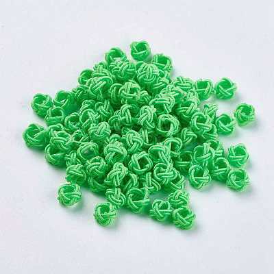 Polyester Weave Beads WOVE-K001-A10-1
