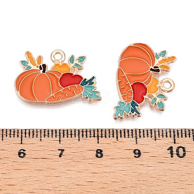 Thanksgiving Day Theme Alloy Enamel Pendants ENAM-T020-35E-1