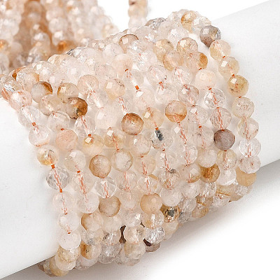 Natural Citrine(Heated) Beads Strands G-K366-C11-4mm-1