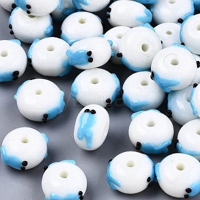 Handmade Bumpy Lampwork Beads LS-LAMP-S194-004B-1