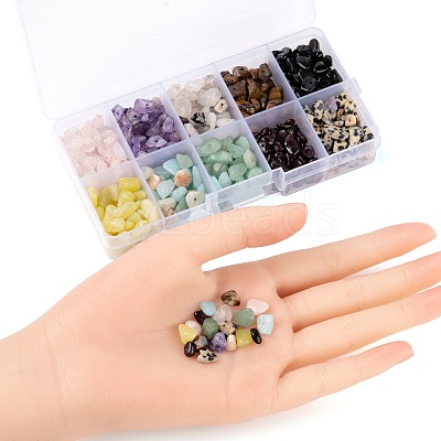 150G 10 Style Natural Gemstone Beads G-FS0002-17-1