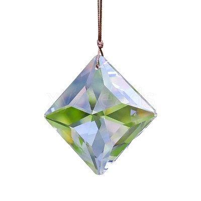 Rhombus Faceted K9 Glass Suncatchers PW-WG815F2-01-1