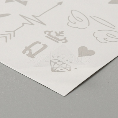 Cool Sexy Body Art Removable Temporary Tattoos Paper Stickers DIY-WH0387-60B-1