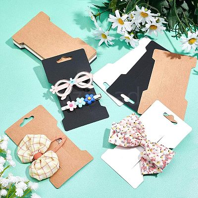 Cardboard Paper Hair Clip Display Cards CDIS-NB0001-04-1