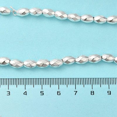 Electroplated Strong Magnetic Synthetic Hematite Beads Strands G-P518-03D-1