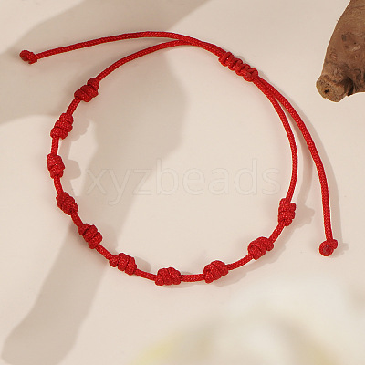 Adjustable Polyester Woven Knot Cord Bracelets DX7383-1