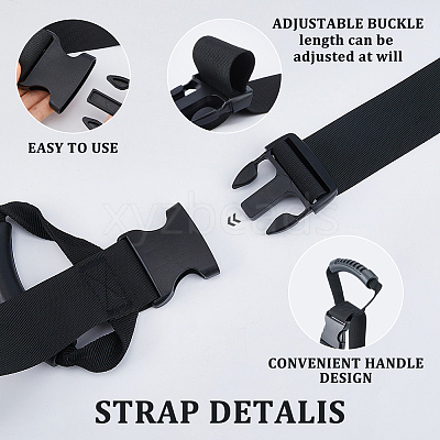 Nylon & PVC Durable Storage Strap with Carrying Handle AJEW-WH0609-762B-1