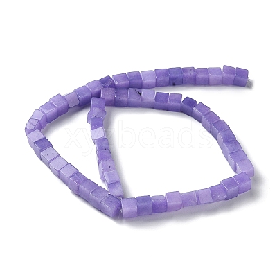 Natural Dyed White Jade Beads Strands G-Q008-C01-01E-1