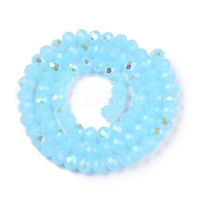 Electroplate Glass Beads Strands EGLA-A044-J6mm-L04-1