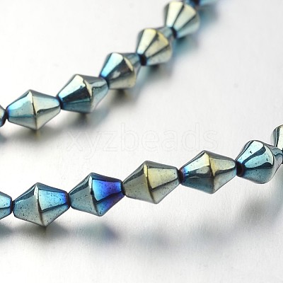 Electroplate Non-magnetic Synthetic Hematite Bead Strands G-F300-32-07-1