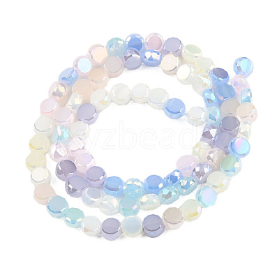 Electroplate Glass Beads Strands EGLA-N002-40B-05-1