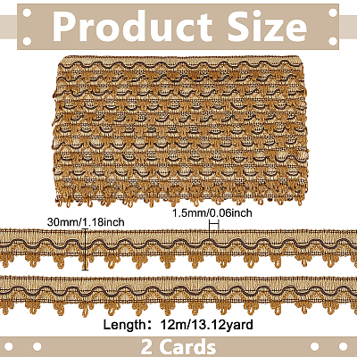 Polyester Braided Ribbons OCOR-WH0112-006B-1