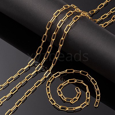 Unwelded Iron Paperclip Chains CH-FS0001-01G-1