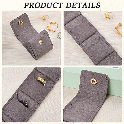 3Pcs 3 Colors PU Leather Jewelry Rolls ABAG-CL0001-43A-1