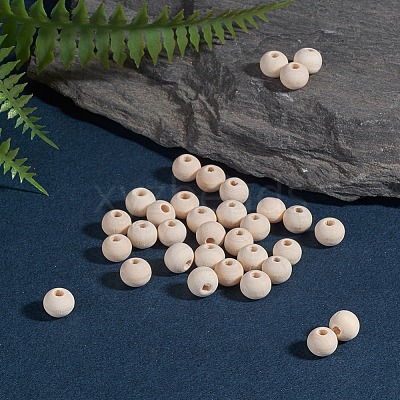 Unfinished Wood Beads X-WOOD-S651-8mm-LF-1