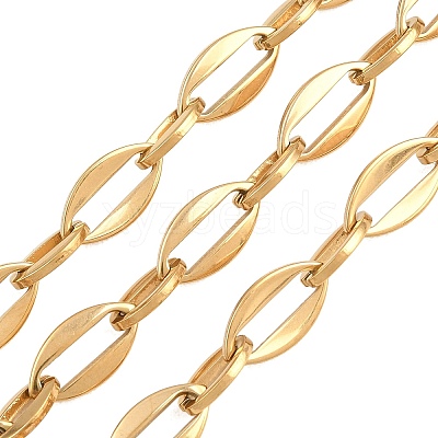 201 Stainless Steel Oval Link Chains CHS-H118-14G-1