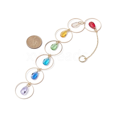 Faceted Glass Suncatchers HJEW-JM01649-02-1