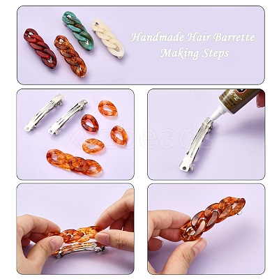 Iron Hair Barrette Findings PJH1015Y-1