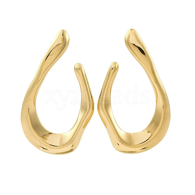 304 Stainless Steel Teardrop Stud Earrings EJEW-B108-13G-1