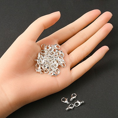 Zinc Alloy Lobster Claw Clasps PALLOY-YW0001-70S-1