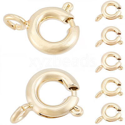 20Pcs Brass Spring Ring Clasps KK-BBC0025-72A-1