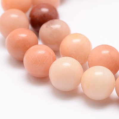 Natural Pink Aventurine Bead Strands G-P257-05-10mm-1