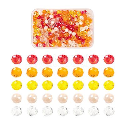 500Pcs 5Colors Electroplate Glass Beads EGLA-LS0001-01C-1