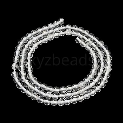 Natural White Topaz Beads Strands X-G-P627-3mm-02-1