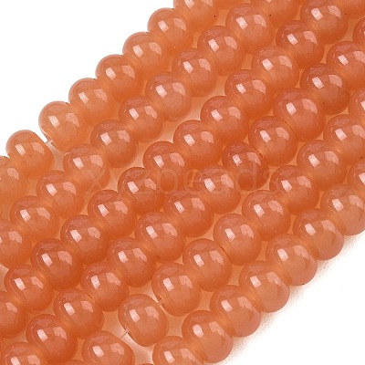 Dyed Natural White Jade Beads Strands GG-CBA9281-A12-5x8mm-1