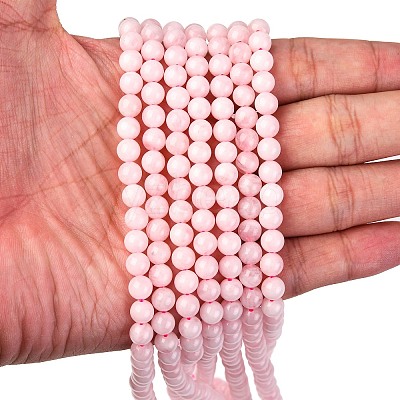 Natural Madagascar Rose Quartz Beads Strads X1-G-D655-6mm-1
