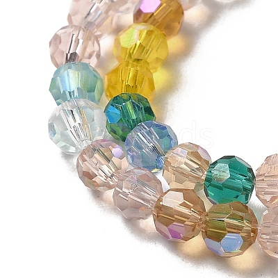 Electroplate Transparent Glass Beads Strands EGLA-A035-T4mm-HL01-1