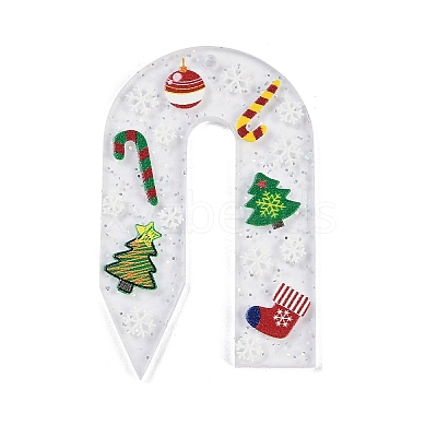 Christmas Theme Acrylic Pendants OACR-Q100-06A-1