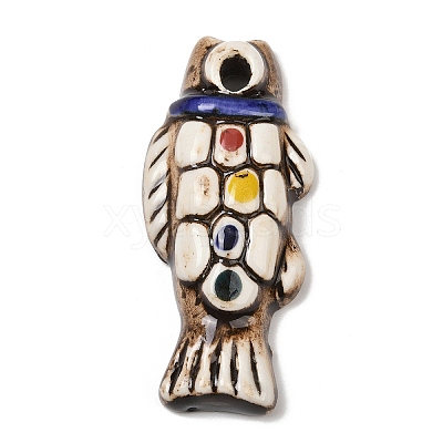 Handmade Porcelain Big Pendants PORC-Z003-01E-1