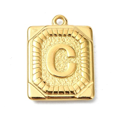 Ion Plating(IP) 304 Stainless Steel Pendants STAS-U033-01G-C-1