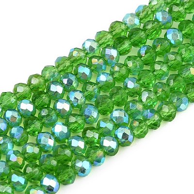 Electroplate Glass Beads Strands EGLA-A044-T2mm-L11-1