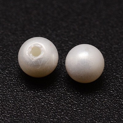 Shell Pearl Beads X-BSHE-L031-01-4mm-1