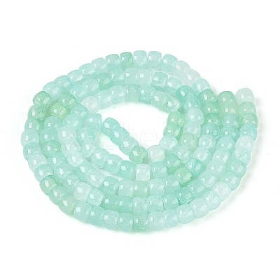 Baking Paint Crackle Glass Beads Strands DGLA-N019-02A-06-1